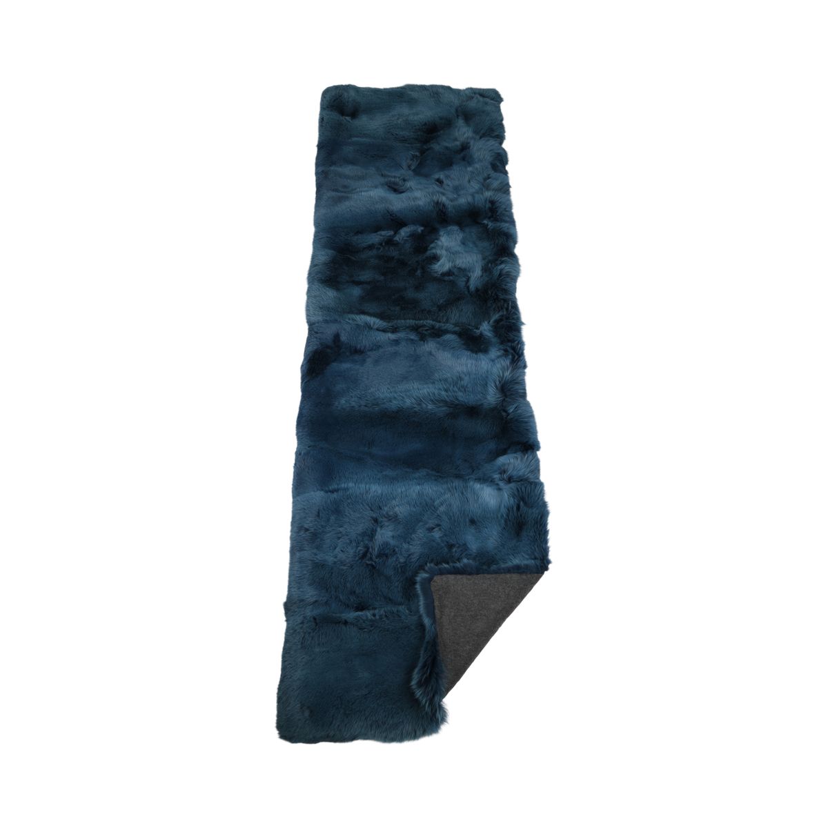Premium Revepledd | Kasmirbakside | Blue Indigo | 80x260 cm