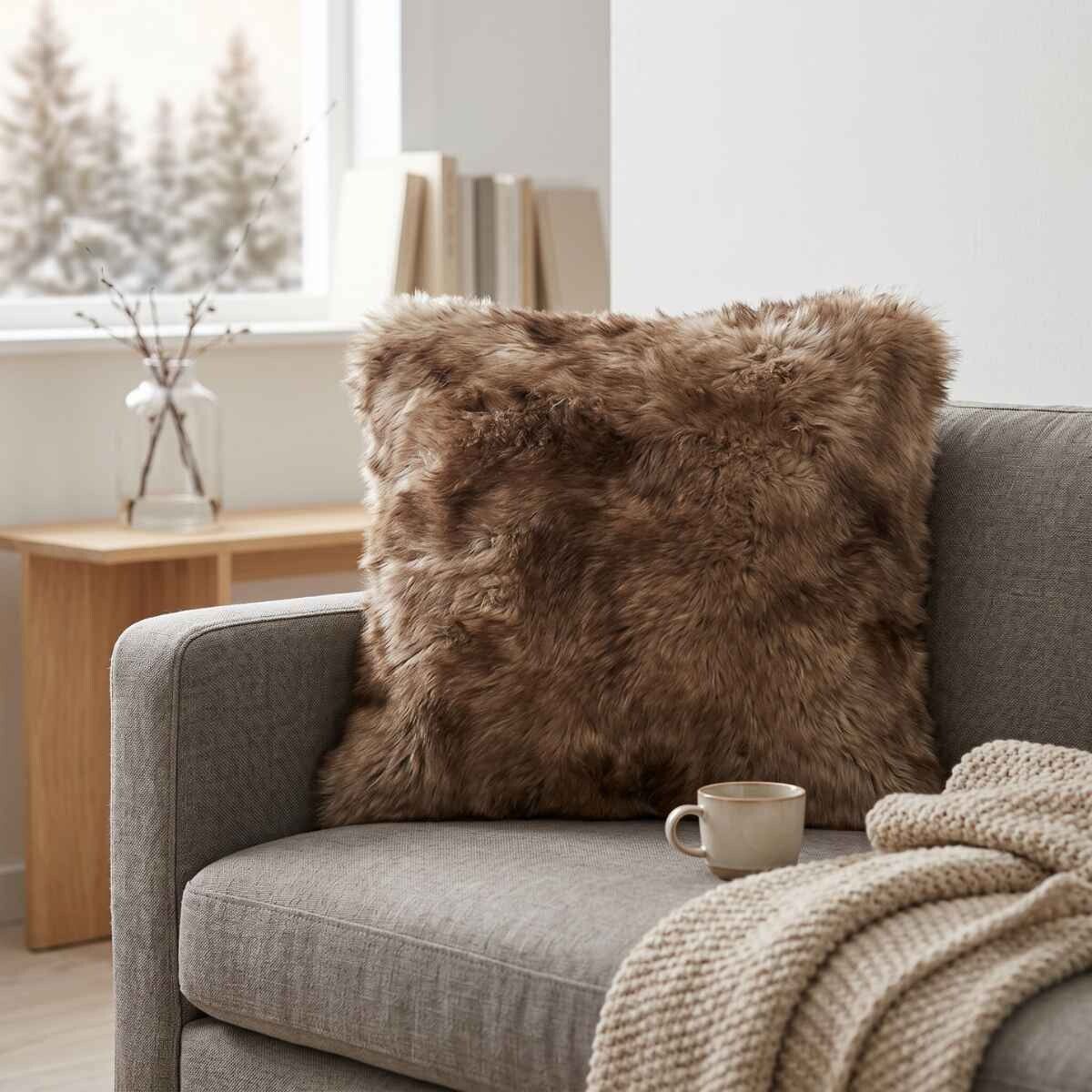 Toscana Saueskinnspute | Langhåret | Tosidig Lysebrun