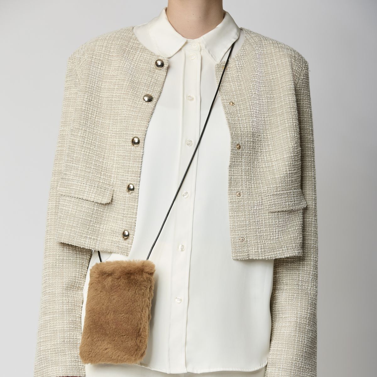 Gwen mobilveske Beige