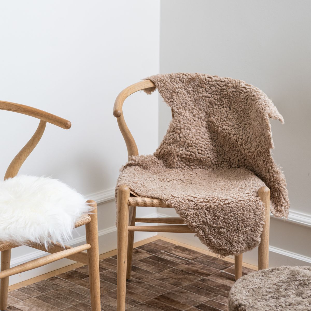 Saueskinn | Double Face | Amerika | 90x60 cm Svart