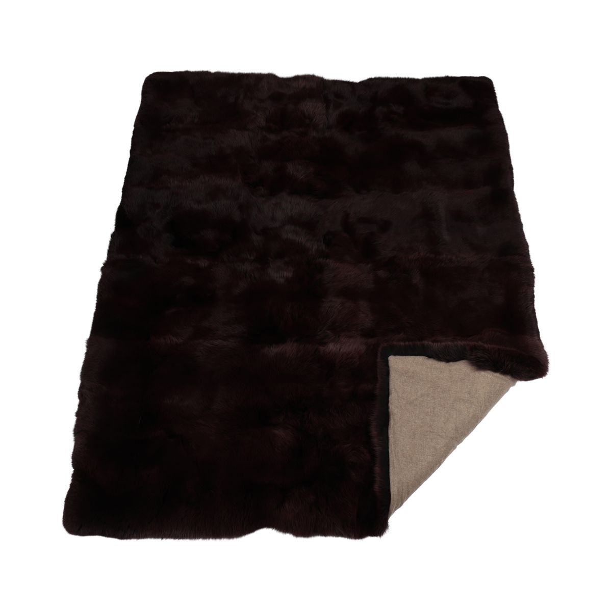 Premium Revepledd | Kasmirbakside | Lilla | 200x170 cm