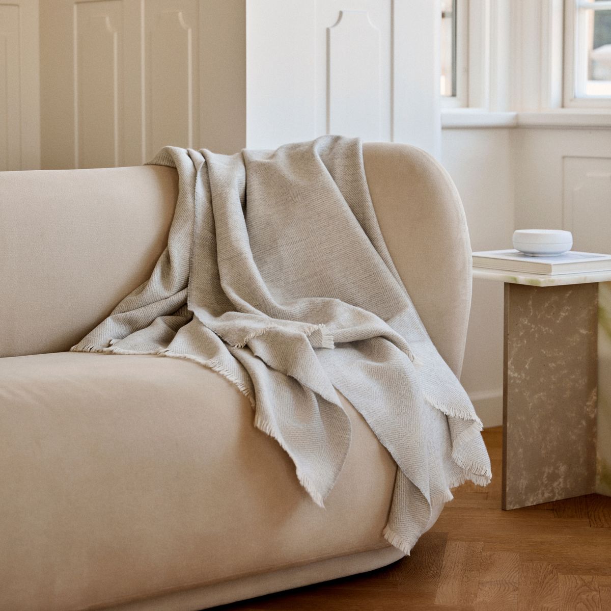 Sidsley Throw Mørk Brun