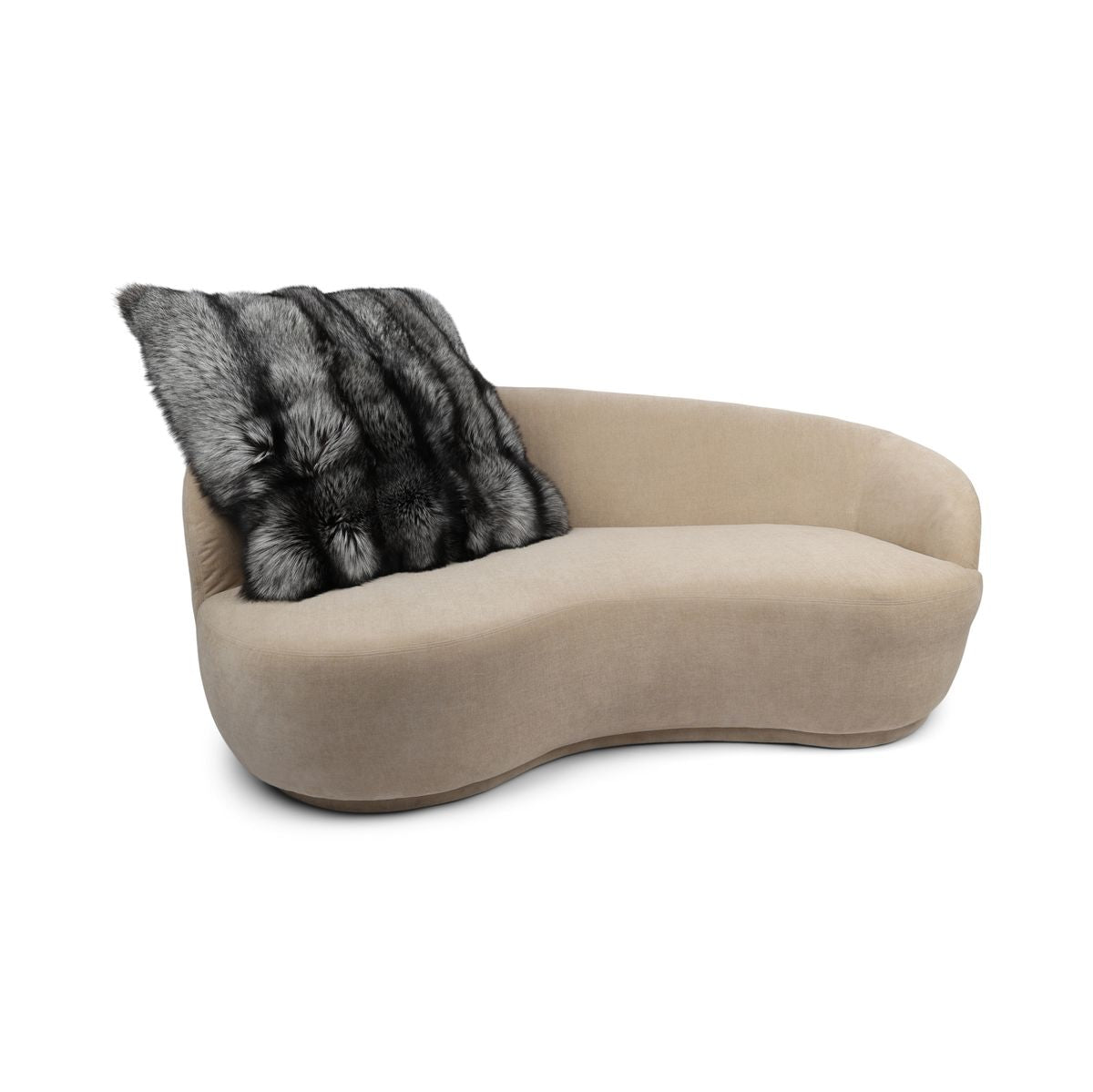 Premium Revepute | Kasmirbakside | Norge | Silver Fox | 80x80 cm