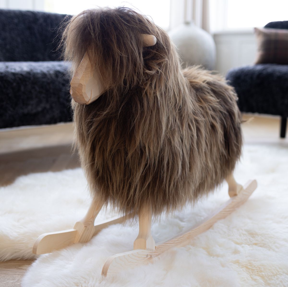 Gyngesau | Gotland | L85xB25xH60 cm Gotland naturgrå